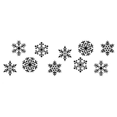 Jem Stencil - Snowflakes - 190 x 60mm / 7.5 x 2.3