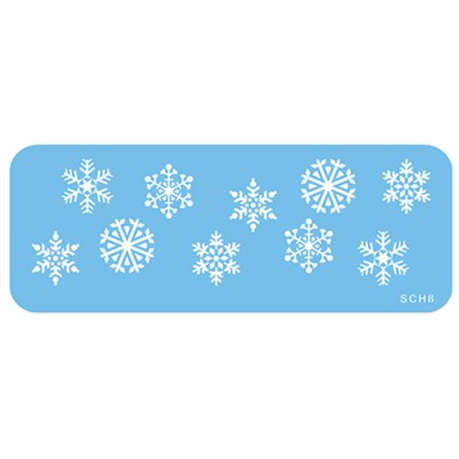 Jem Stencil - Snowflakes - 190 x 60mm / 7.5 x 2.3