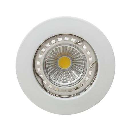 Eurolux - Downlight Aluminium Straight Curved Rim 12V White