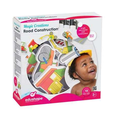 Edushape Bath Time Creations Wet & Stick: Road Constructions - 26 Pieces