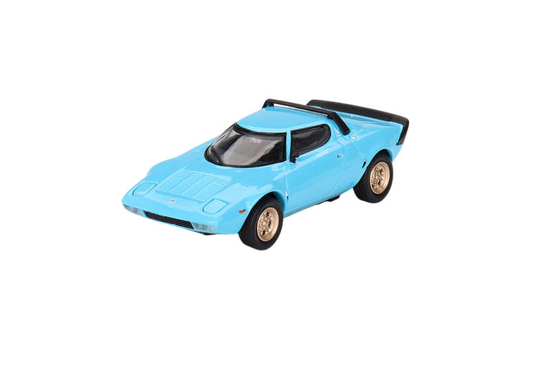 Mini GT Lancia Stratos HF Stradale Azzuro Chiaro 1:64 Model