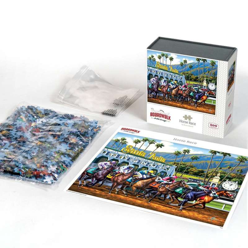 Boardwalk Horse Race Puzzle - 500 Piece