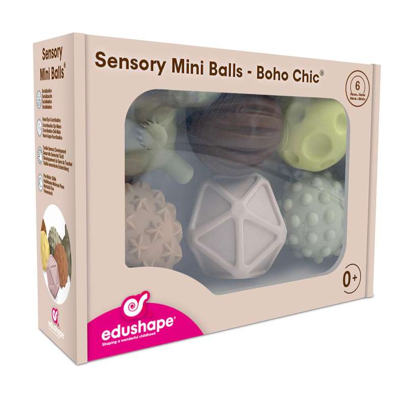 Edushape Sensory Mini Balls 6 Piece Boho Chic