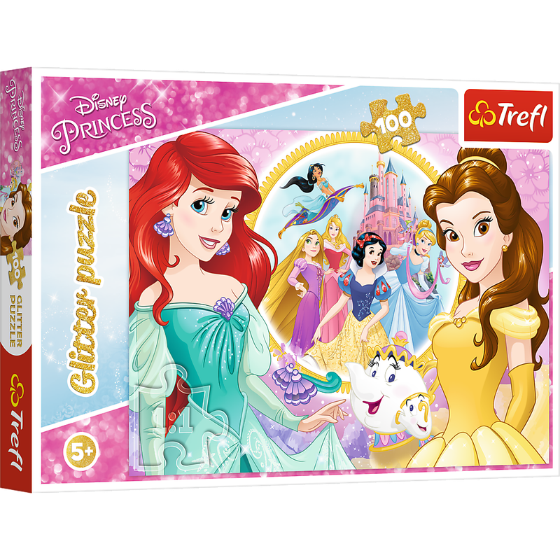 Trefl Puzzles 100 Glitter bella /ariel