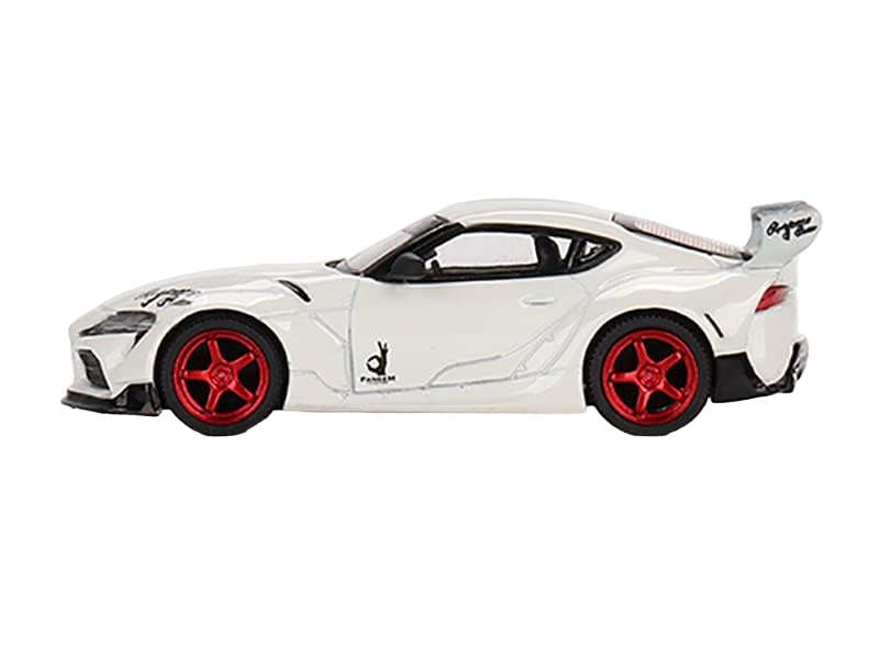 Mini GT Pandem Toyota GR Supra V1.0 - Pearl White 1:64 Model