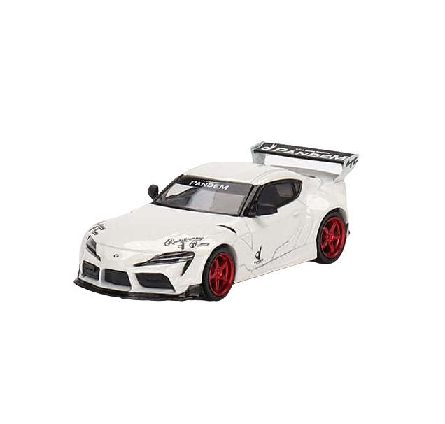 Mini GT Pandem Toyota GR Supra V1.0 - Pearl White 1:64 Model