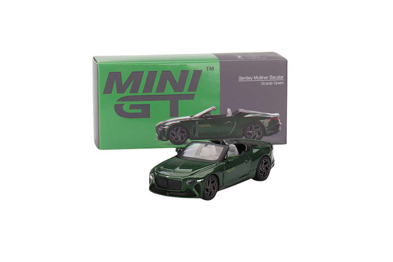 Mini GT Bentley Mulliner Bacalar Scarab Green 1:64 Model