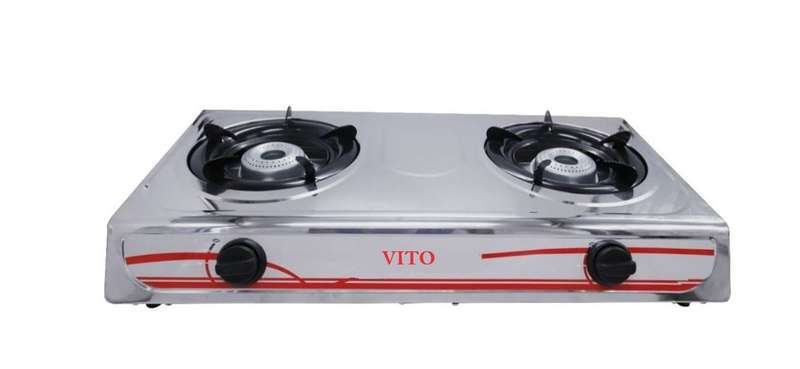 Vito 2 Burner Stainless Steel Gas Stove