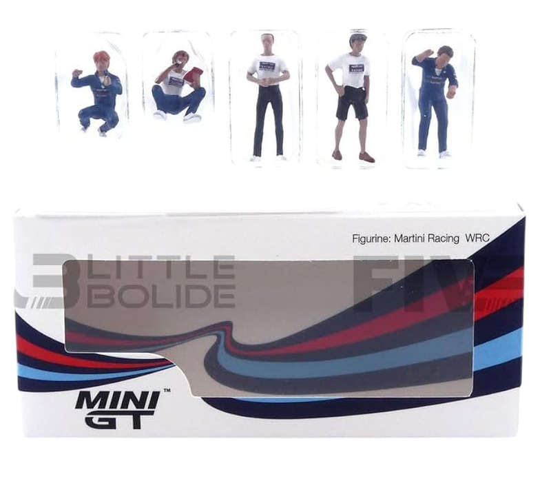 Mini GT Martini Racing WRC 5 Piece Figurine 1:64 Model