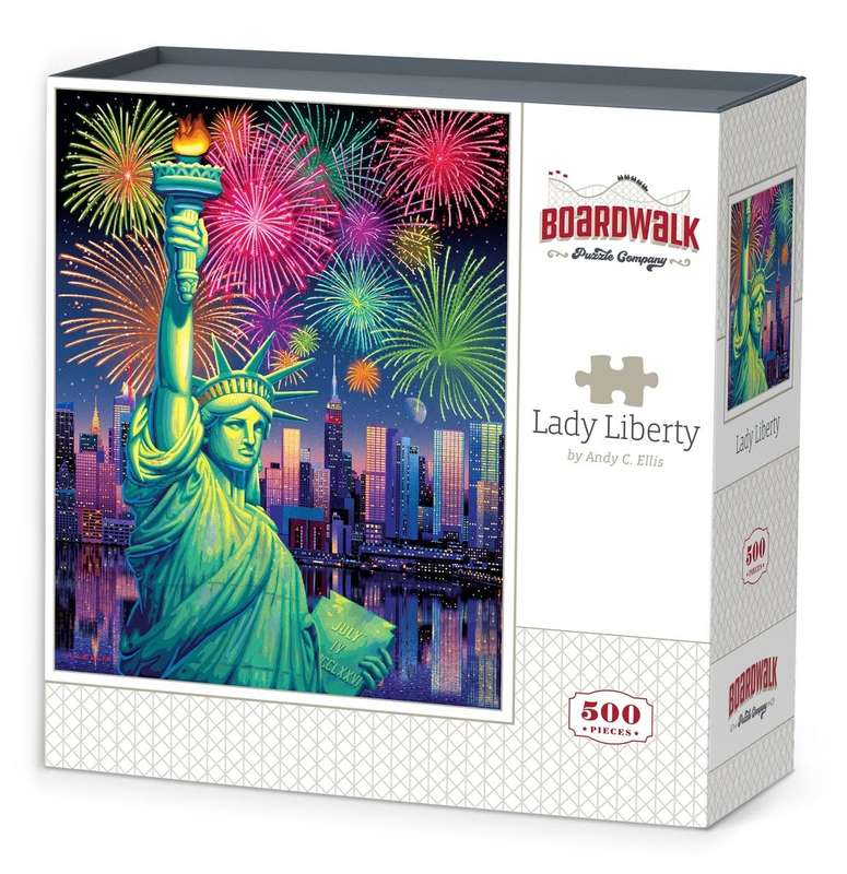 Boardwalk Lady Liberty Puzzle - 500 Piece