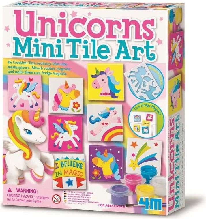 4M Unicorns Mini Tile Art