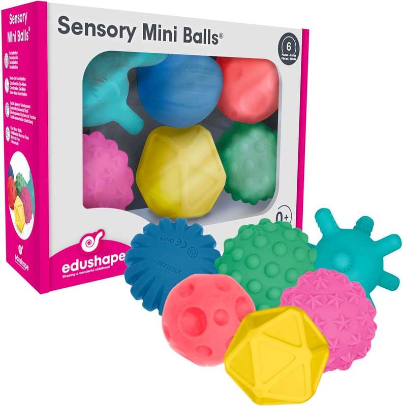 Edushape 6 Piece Sensory Mini Balls