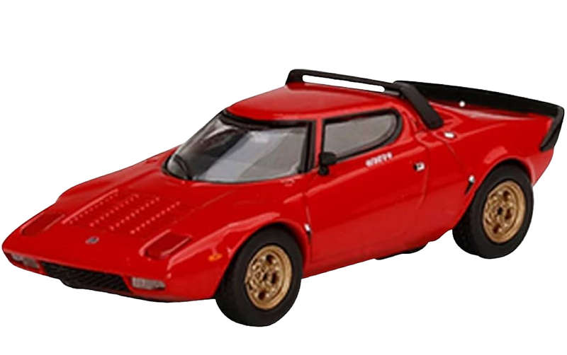 Mini GT Lancia Stratos HF Stradale Rosso Arancio 1:64 Model
