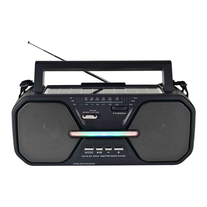 Telefunken THP-2535 Portable Bluetooth FM Radio - Solar Panel