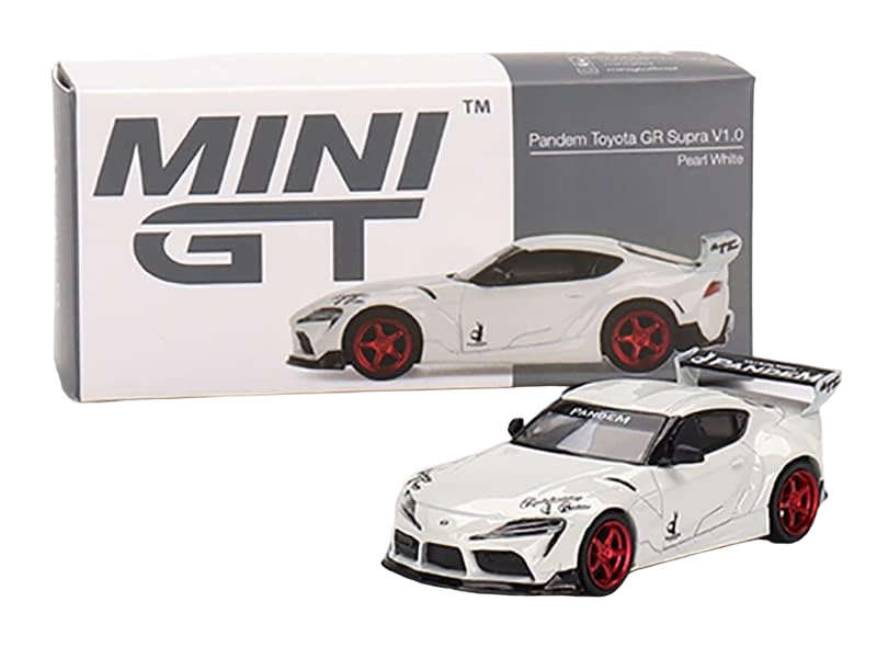Mini GT Pandem Toyota GR Supra V1.0 - Pearl White 1:64 Model