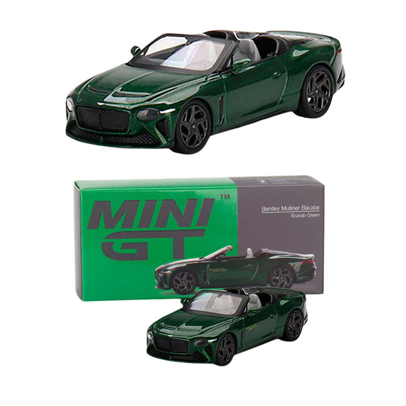Mini GT Bentley Mulliner Bacalar Scarab Green 1:64 Model