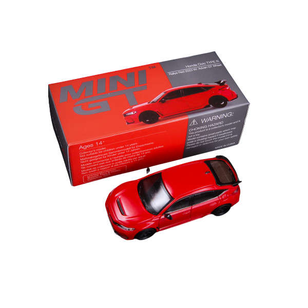 Mini GT Honda Civic Type R Rally Red 2023 1:64 Model