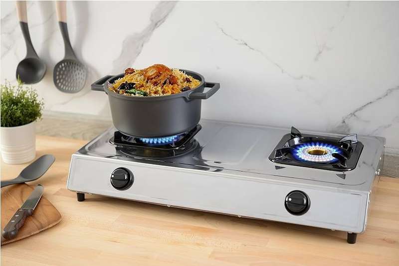 Vito 2 Burner Stainless Steel Gas Stove
