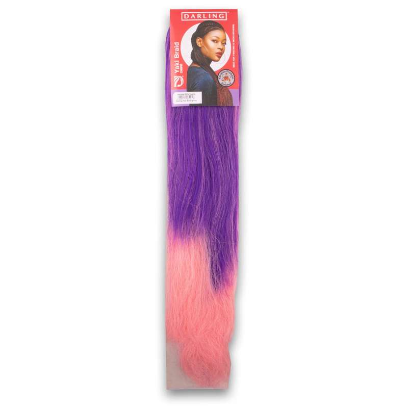 Darling - Yaki Braid 20" - Ombre Colour #Purple/Pink - 1 pack