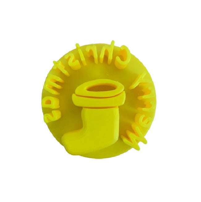 Hubbe Cookie Embosser - Merry Christmas Stocking