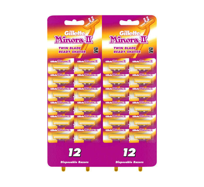 Gillette Minora Disposable Razors 24's