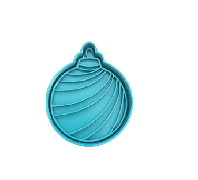 Hubbe Cookie Cutter - Christmas Stripped Bauble