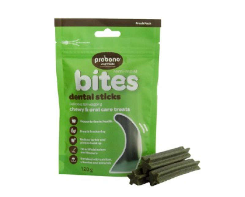 Probono Semi Moist Dental Sticks - 120g Pouch