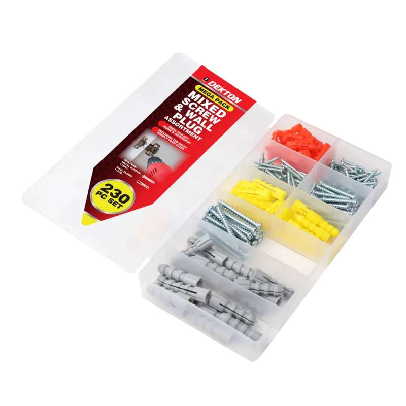 DEKTON Screw & Wall Plug Assortment
