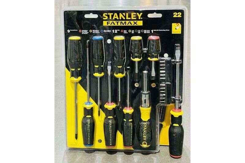 Stanley FatMax 22pc Screwdriver Set PZ PT HEX Bits Holder Magnetic Tips FMHT65566-0
