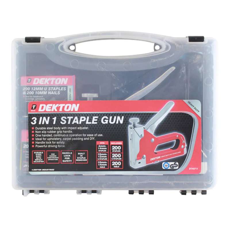 DEKTON 3-in-1 Staple Gun with Staples
