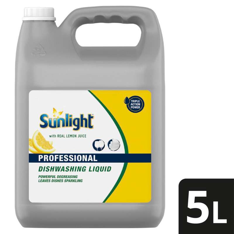 Sunlight Regular Degreasing Dishwashing Liquid Detergent 5l
