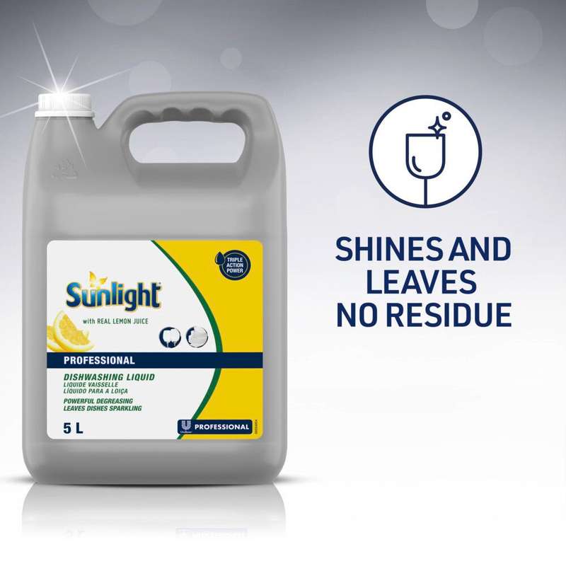 Sunlight Regular Degreasing Dishwashing Liquid Detergent 5l