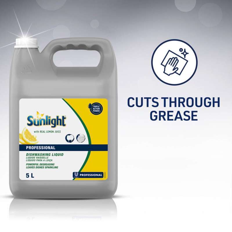 Sunlight Regular Degreasing Dishwashing Liquid Detergent 5l
