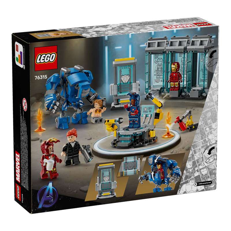 LEGO 76315 Marvel Iron Man's Laboratory: Hall of Armor