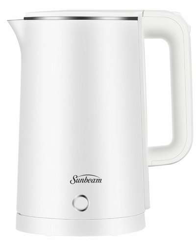 Sunbeam SSK-1800W Cool Touch Stainless Steel Kettle (1.8L)(White)