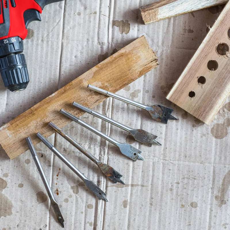 DEKTON 10PC Flat Wood Drill 6-10-13-16-20-22-25-32