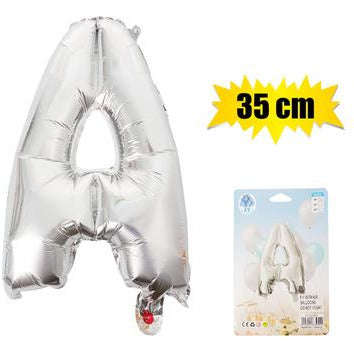 Silver Letter Helium Balloon 35cm