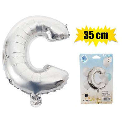 Silver Letter Helium Balloon 35cm