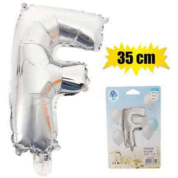 Silver Letter Helium Balloon 35cm