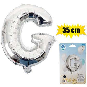 Silver Letter Helium Balloon 35cm