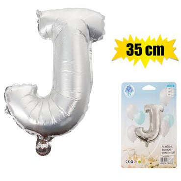 Silver Letter Helium Balloon 35cm