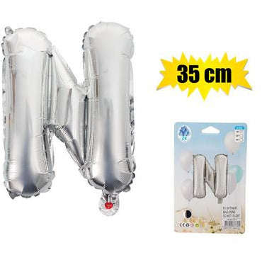Silver Letter Helium Balloon 35cm