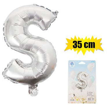 Silver Letter Helium Balloon 35cm