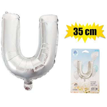 Silver Letter Helium Balloon 35cm