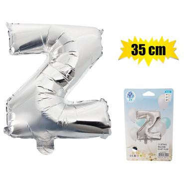 Silver Letter Helium Balloon 35cm