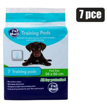 Pet puppy training pad 7pce 56x66cm