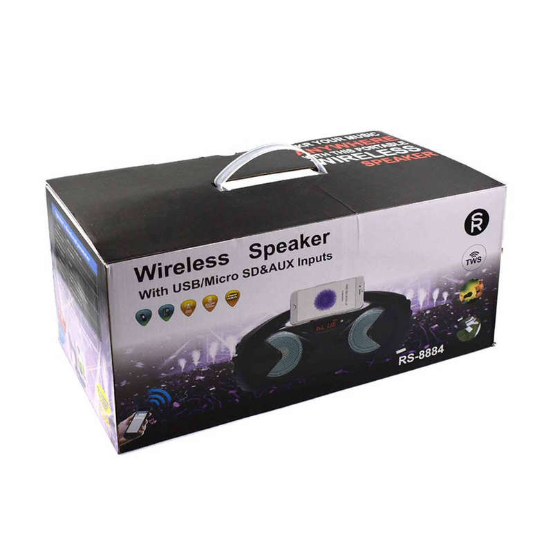 HUBBE Speaker with USB/AUX - RS-8884 - Blue