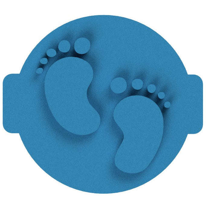 Hubbe Baby Footprints Cookie Embosser