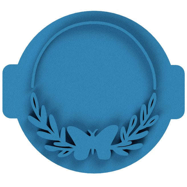 Hubbe Butterfly Wreath Cookie Embosser