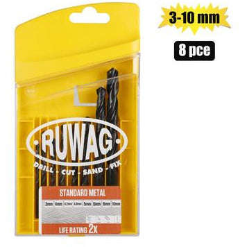 Ruwag Drill Bit Set 3-10mm 8pcs
